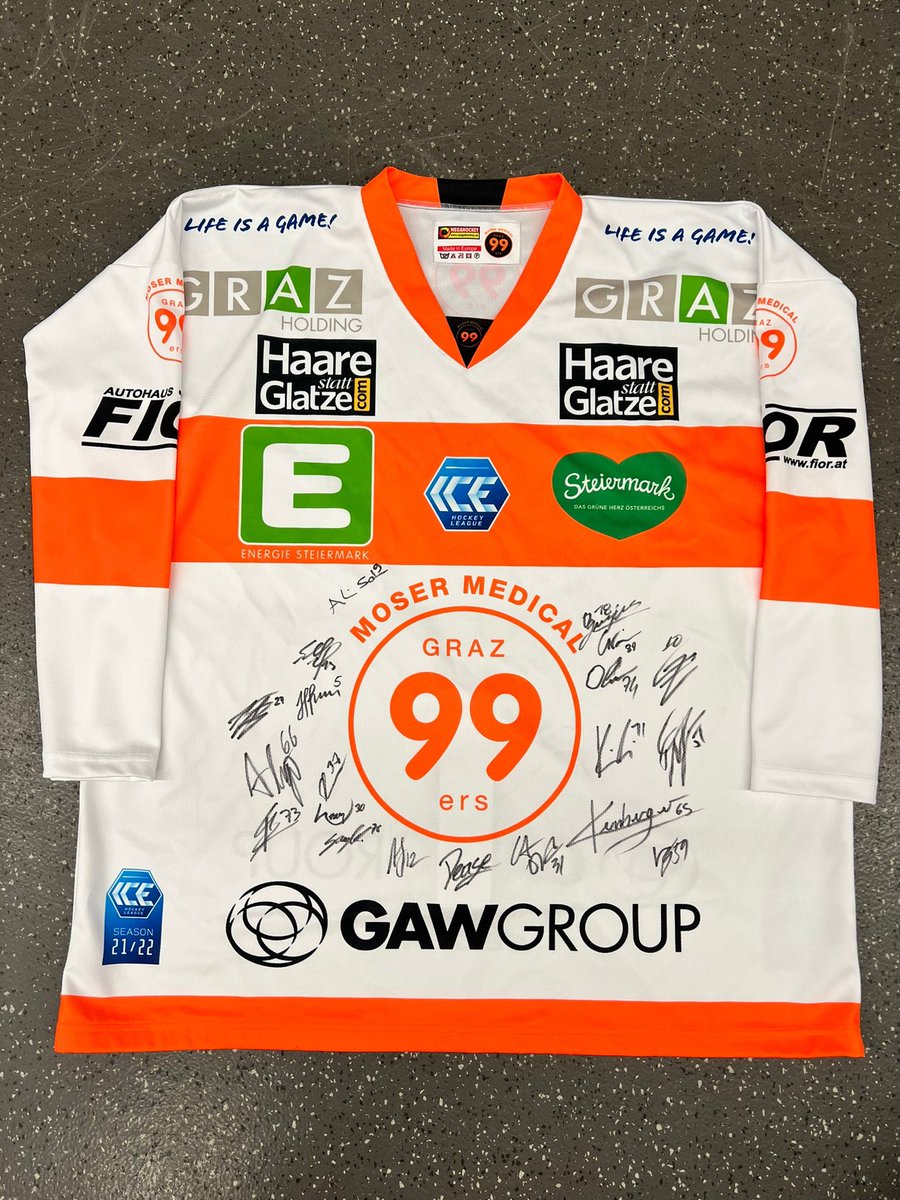 24 hours remaining team signed Graz 99ers jersey to help support the <a href="/JB_Testimonial/">𝐉𝐨𝐬𝐡𝐮𝐚 𝐁𝐚𝐭𝐜𝐡 𝐓𝐞𝐬𝐭𝐢𝐦𝐨𝐧𝐢𝐚𝐥</a> 

Shed family 😁

Aleshockeytales.com
