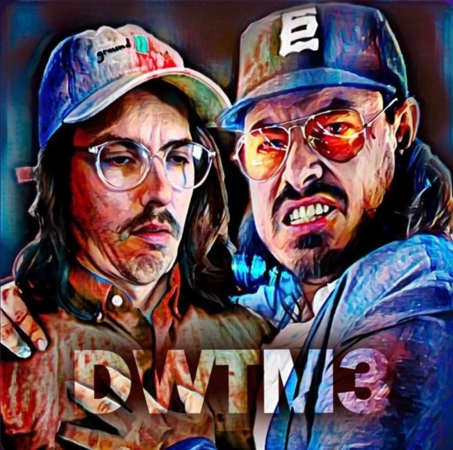 333Grotto's tweet photo. As thr33s and Diewiththemostlikes continue their road trip through the oily entrails of America, they take a pitstop to pick up Crouton. Big art chat ensues. Download and tuck in, people. 
https://t.co/C7venCb8hv https://t.co/IZujwqFI1i