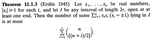 By popular demand (n=3), a brief 🧵on anti-concentration.

1.  Littlewood-Offord-Erdős

ecroot.math.gatech.edu/8803/littlewoo…

some applications to random matrices are given here:
math.iisc.ac.in/~manju/anti-co…