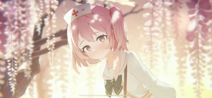 セリナのモモトーク、セリナが何者なのかが気になりすぎるし、メモロビで髪が葉っぱ?羽根?になってるのに気づく。いったい何者なのだ。 