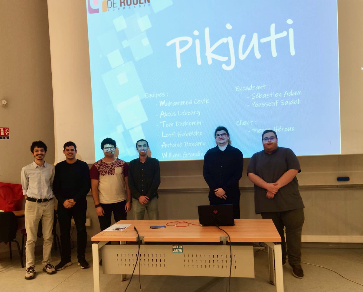 Master Science des Données Université de Rouen (@mastersidrouen) on Twitter photo 📢 Présentation de projets par les étudiants du M2 SID parcours Syst intelligents mobiles et embarqués <a href="/univrouen/">Université de Rouen Normandie</a>
➡️Voici Pikjuti, une application mobile couplée à un dispositif embarqué visant à renseigner ses utilisateurs sur le temps d'attente au Restaurant Universitaire 📢 Présentation de projets par les étudiants du M2 SID parcours Syst intelligents mobiles et embarqués <a href="/univrouen/">Université de Rouen Normandie</a>
➡️Voici Pikjuti, une application mobile couplée à un dispositif embarqué visant à renseigner ses utilisateurs sur le temps d'attente au Restaurant Universitaire