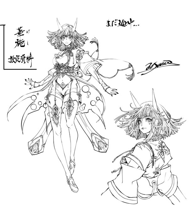 うちの子の華施(けし)ちゃん!

設定画を描いていますー!✍️✨
ちゃんと彩色もする予定🎨 