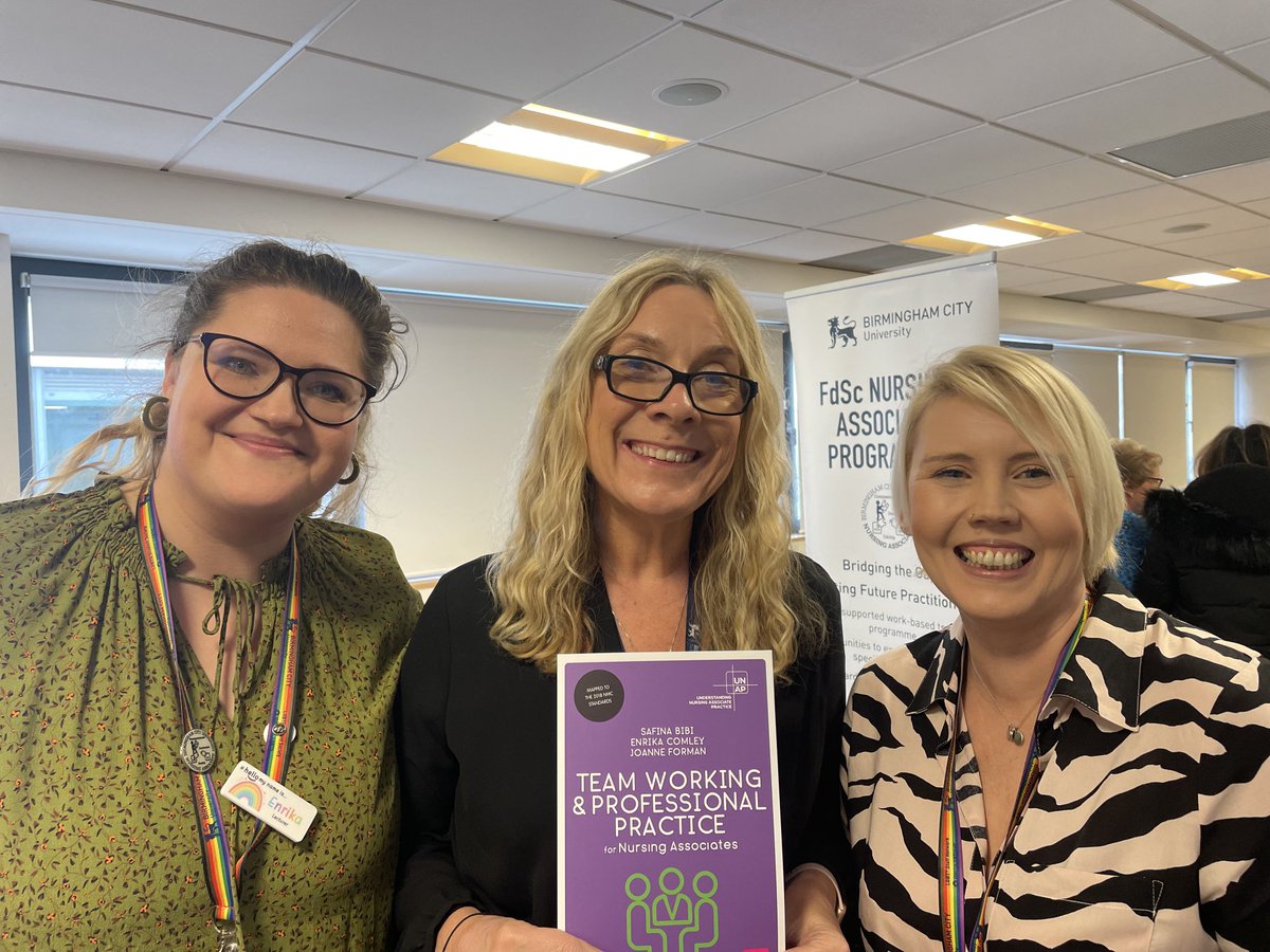 Our Associate Head of School supporting the ⁦<a href="/TNA_BCU/">BCU Nursing Associates</a>⁩ book launch. 

Lots of home baking 

⁦<a href="/MyBCU/">Birmingham City University</a>⁩ #publication #CelebrateSuccess