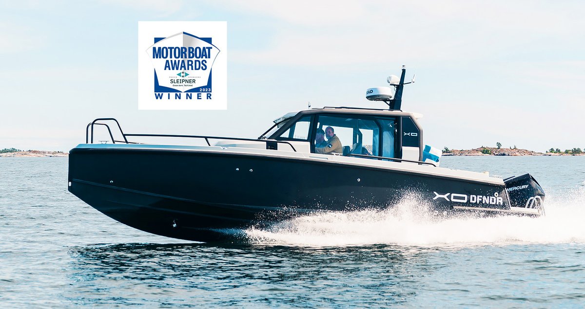 Source:n industrial design tiimin XO Boatsille suunnittelema DFNDR9 on voittanut Motor Boat Awards -kilpailun Adventure Boats -kategorian. 🏆 
Veneen designistä vastasi Sourcen suunnittelija Jaakko Kantola. Kantolan vastuulla on XO:n uusien mallien designfilosofia ja konsepti.