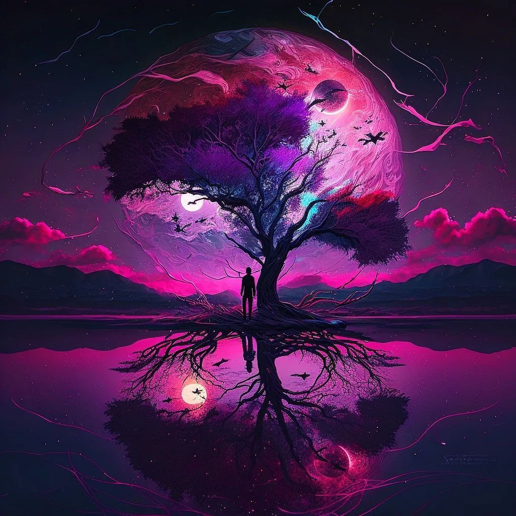 Midjourney_FR's tweet photo. iA x Arbre Esprit

#iA #Ai #AIArt #midjourney #midjourneyAi #midjourneyV4 #midjourneyart #midjourneyartwork #Art #PP #Wallpaper https://t.co/sbWlW9J9Nu