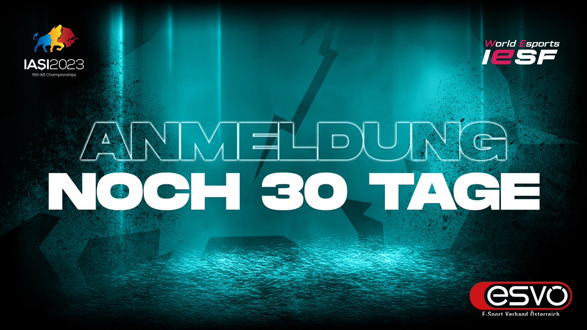 esvoe's tweet image. Am 18.03.23 findet das Sichtungsevent für unsere CS:GO Nationalteams statt.
Nutz die Chance, bei der diesjährigen @IeSF_Master  WM in Iasi / Rumänien dabei zu sein und meldet euch noch heute an. 💪
Anmeldung: bit.ly/3HtJ9jT

#WorldEsports #IASI2023 #WEC23 #IESF