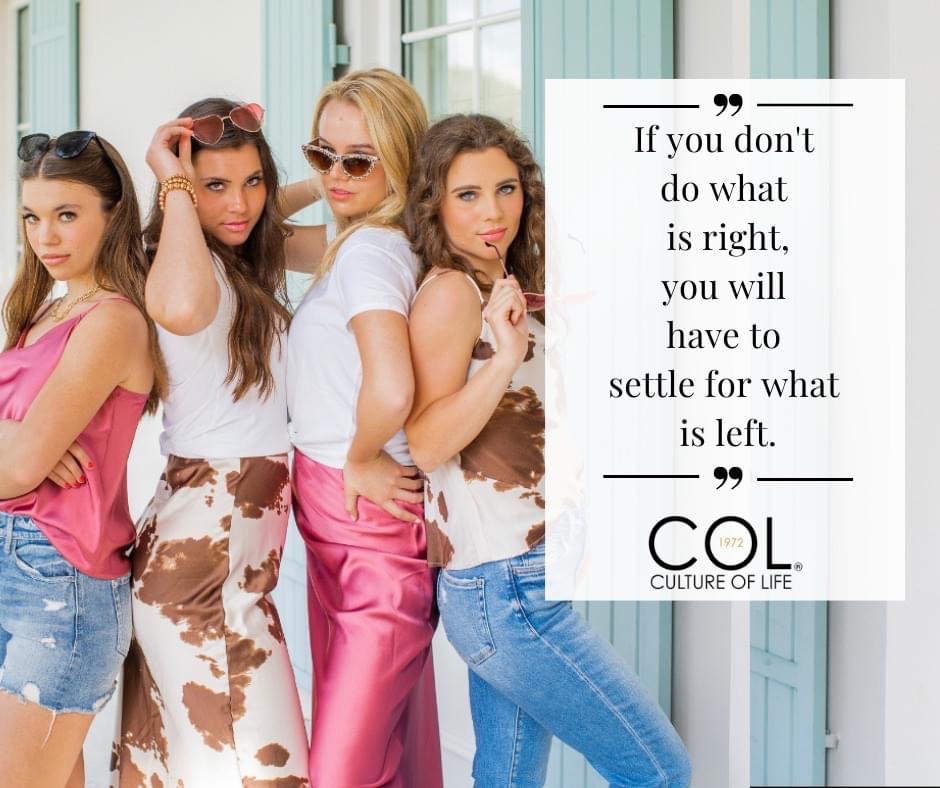 COL1972official's tweet photo. If you donโt do what is Right, you will have to settle for what is Left.
#Faith #Fashion #COL1972 https://t.co/hHQJ8n1xZo