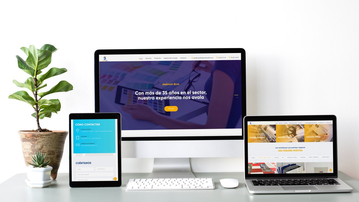NocbaCreative's tweet photo. Diseño y desarrollo web para Gráficas Elfo. 
Nos encargamos de que tu web esté siempre actualizada y visible en las búsquedas. Aumenta tus ventas y supera a tu competencia. 

#diseño #marketing #website #wordpressdesign #desarrolloweb #wordpress #marketingdigital #diseñoweb #web https://t.co/MNZpVTX5hJ