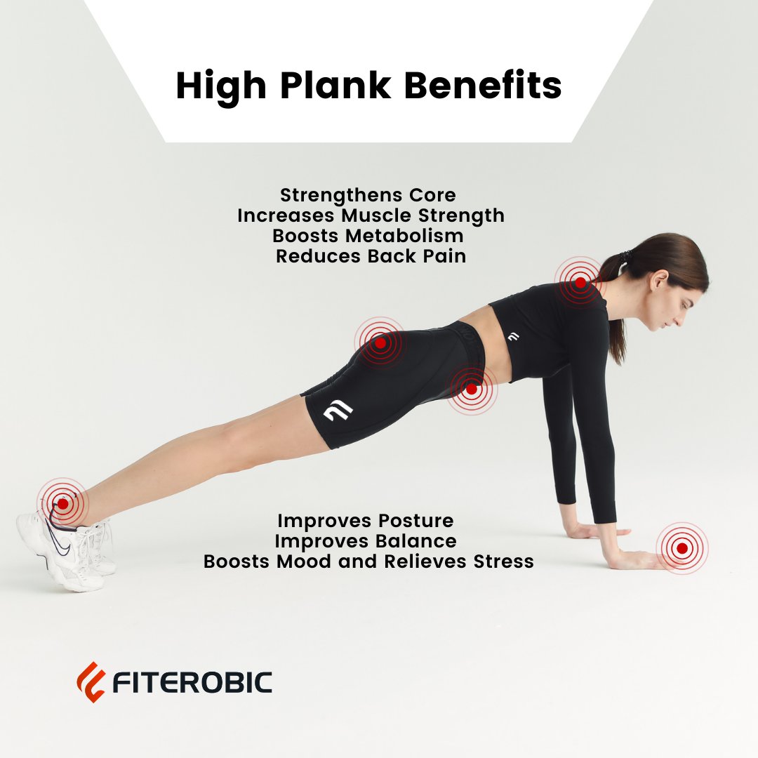 Do you practice high plank? High Plank is among the best exercises to strengthen your core muscles. 

#fiterobic #fiterobics #plank #highplank #plankdaily #dailyplank #coreworkout #coreexercises #coreexercise #strongcore #coremuscles #balance #improveposture