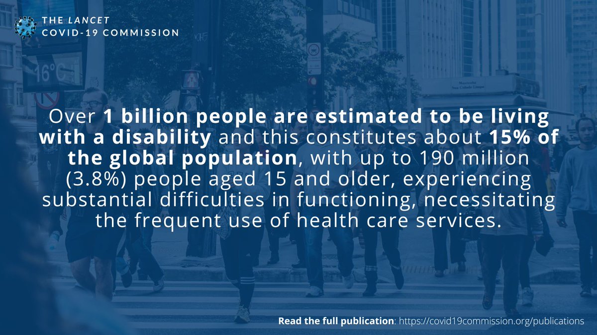 Our publication, 'Policy and Practice Recommendations for the Pandemic and Post-COVID Era for Persons with Disabilities' launched last October. Read it here: static1.squarespace.com/static/5ef3652… #health #sdgs #inclusion