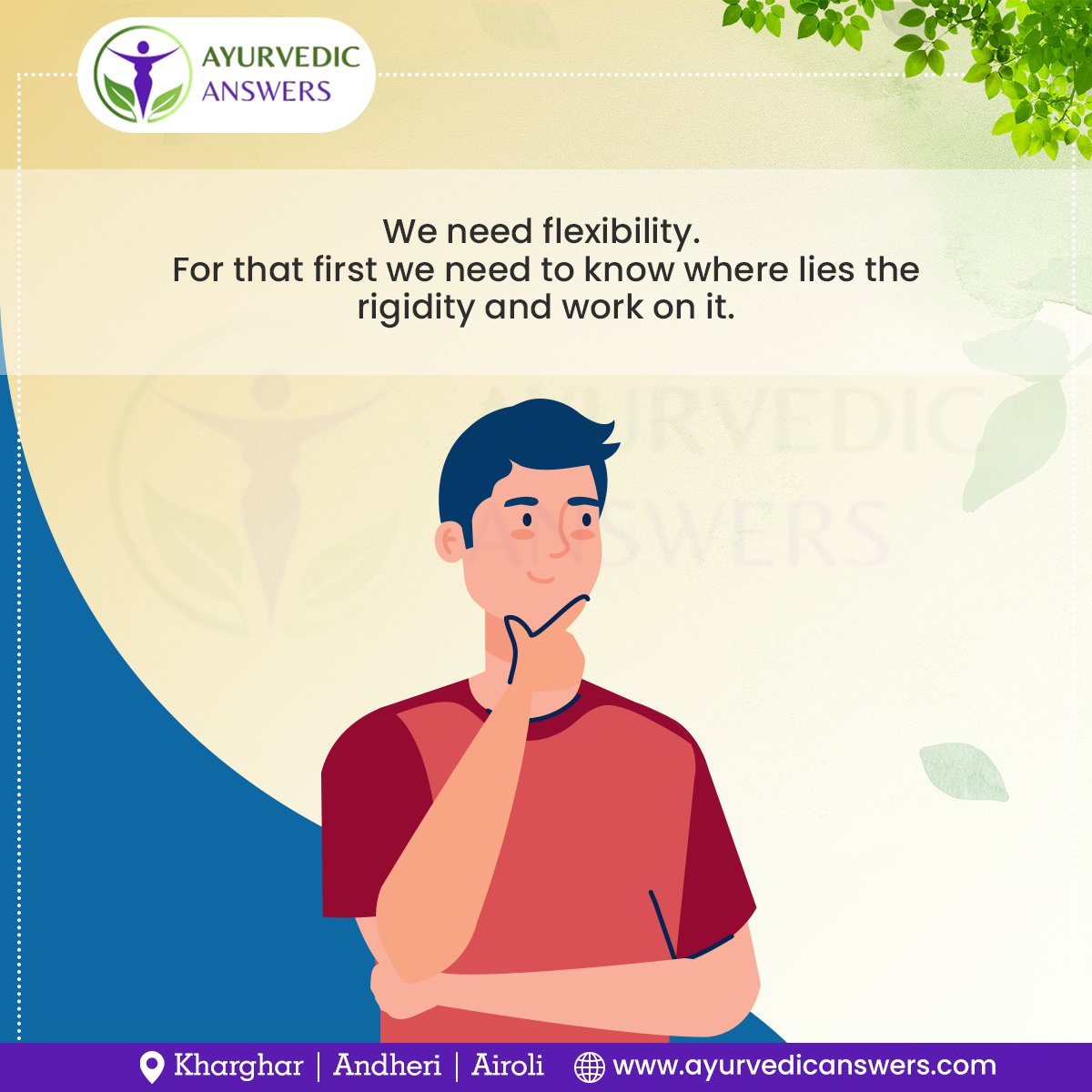 AyurAnswers's tweet photo. Why is #stress such a big #influencer?
https://t.co/WA8cY696R4

𝐀𝐲𝐮𝐫𝐯𝐞𝐝𝐢𝐜 𝐀𝐧𝐬𝐰𝐞𝐫𝐬
📞: +91 8369146662
📌: #Kharghar | #Andheri | #Airoli
🌐: https://t.co/JAdbuI3OPy

#AyurvedicAnswers #DrHiralBhatt #kabirdoha #kabirdas #SaintKabir #ayurveda #lifestyle https://t.co/5AS4yT8uBr