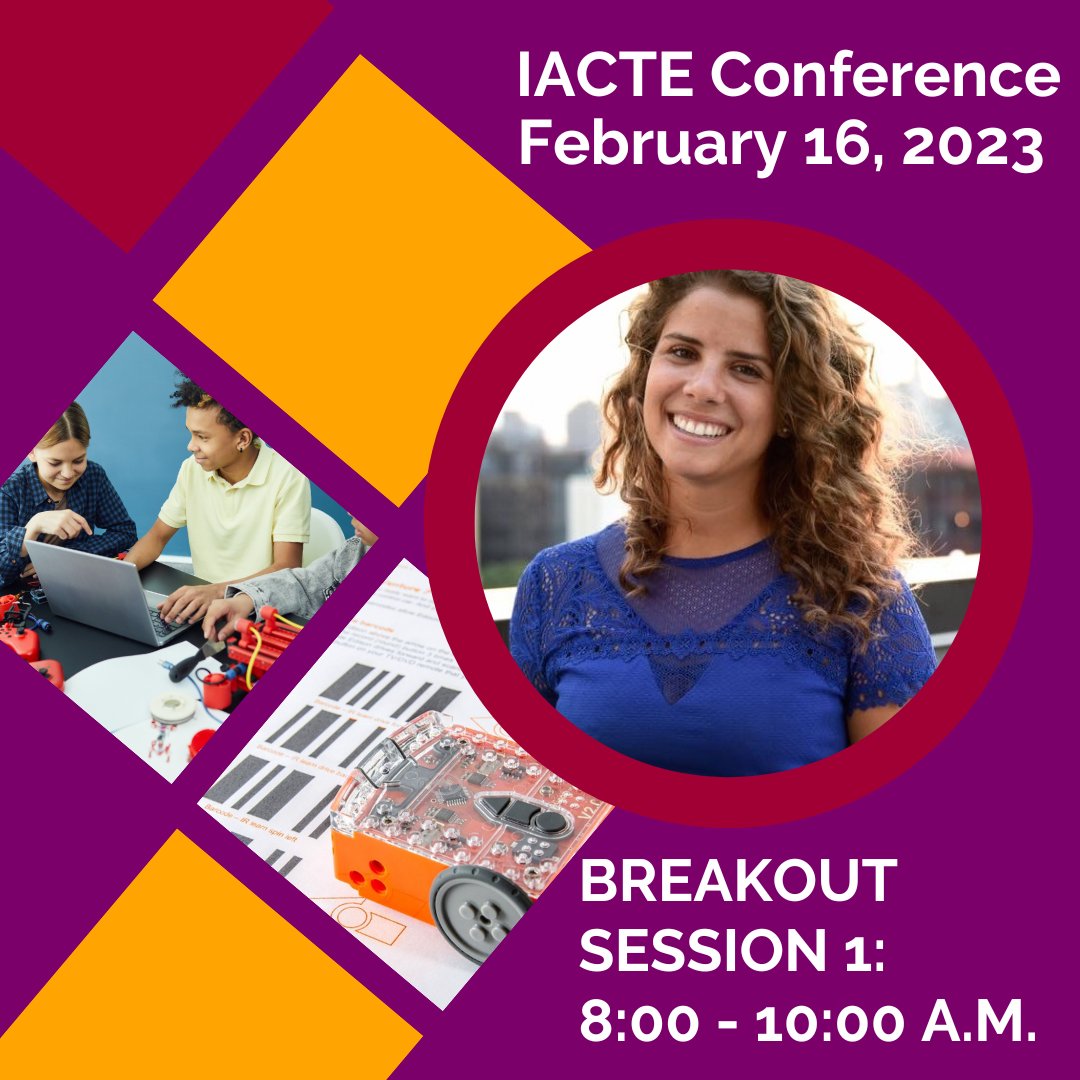 WhyMaker's tweet photo. Exciting news! π€© Come join us and other Career and Technical #Education leaders at the #IACTE Conference on February 16-17! We'll be discussing how to use #DesignThinking to teach problem-solving and develop creative solutions.
Don't miss two days of inspiration and learning! https://t.co/ZEgJGrgdCQ