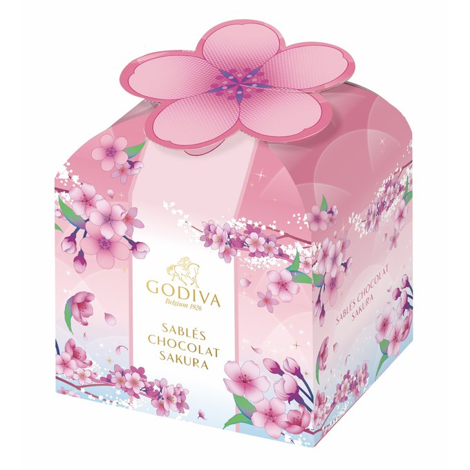 --GODIVA ホワイトデーコレクション2023『サブレショコラ 桜』--この度、GODIVA様、Sano Minami Design Office (SMDO)様とご一緒させていただき、ホワイトデー限定『サブレショコラ 桜』のパッケージイラストを担当させていただきました! 