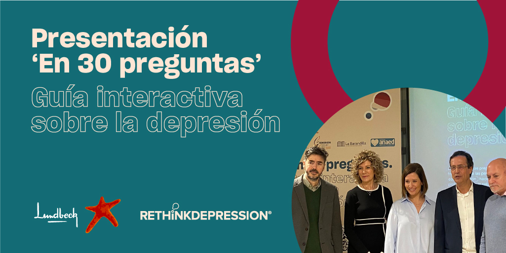 Presentamos ‘’En 30 preguntas’’ con una especial rueda de prensa en Madrid.

Una guía interactiva sobre depresión que nace para erradicar la desinformación sobre esta enfermedad y que pretende ayudar a todas las personas que están pasando por un momento complicado.