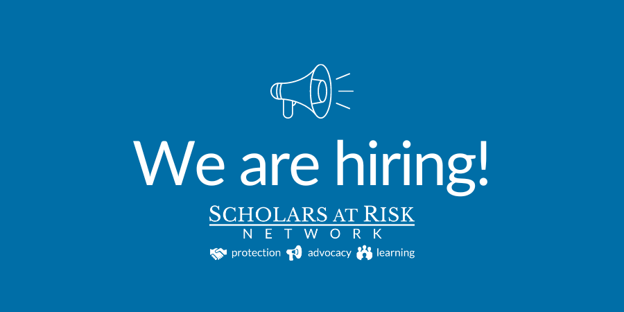 ScholarsAtRisk's tweet photo. Scholars at Risk is #hiring! Two exciting positions are now open to expand partnerships in the global south and across North America. #Applytoday and please help us spread the word! https://t.co/huDb1ggVKI https://t.co/YGk7kv0ImZ