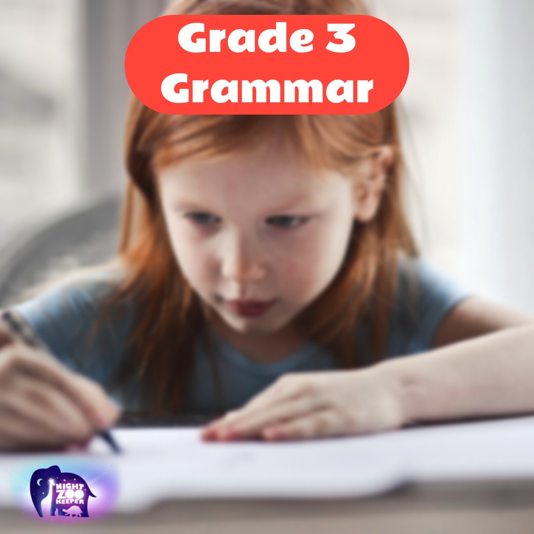 nightzookeeper's tweet image. Improve your Grade 3 child's Grammar skills here:
bit.ly/3wMP3HW

 #grade3grammar #nightzookeeper