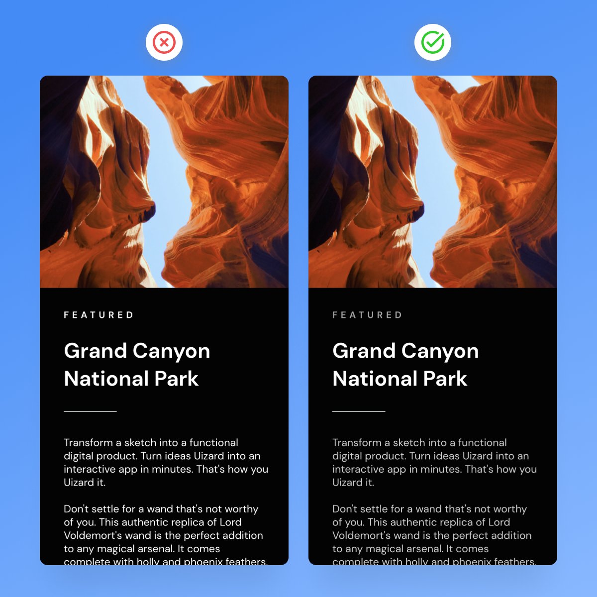 uizard's tweet photo. β¨ Uizard Design Tips 101 β¨ Dark themes can make a prototype look professional, but only when done right. Check out our tips when designing with dark themes in mind.
#uizard #designtips #designcommunity #designlayouts #prototyping https://t.co/CDdIaaxiry