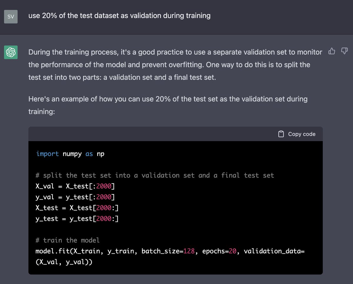 Open this if you want to see how ChatGPT built a Deep Learning model ...