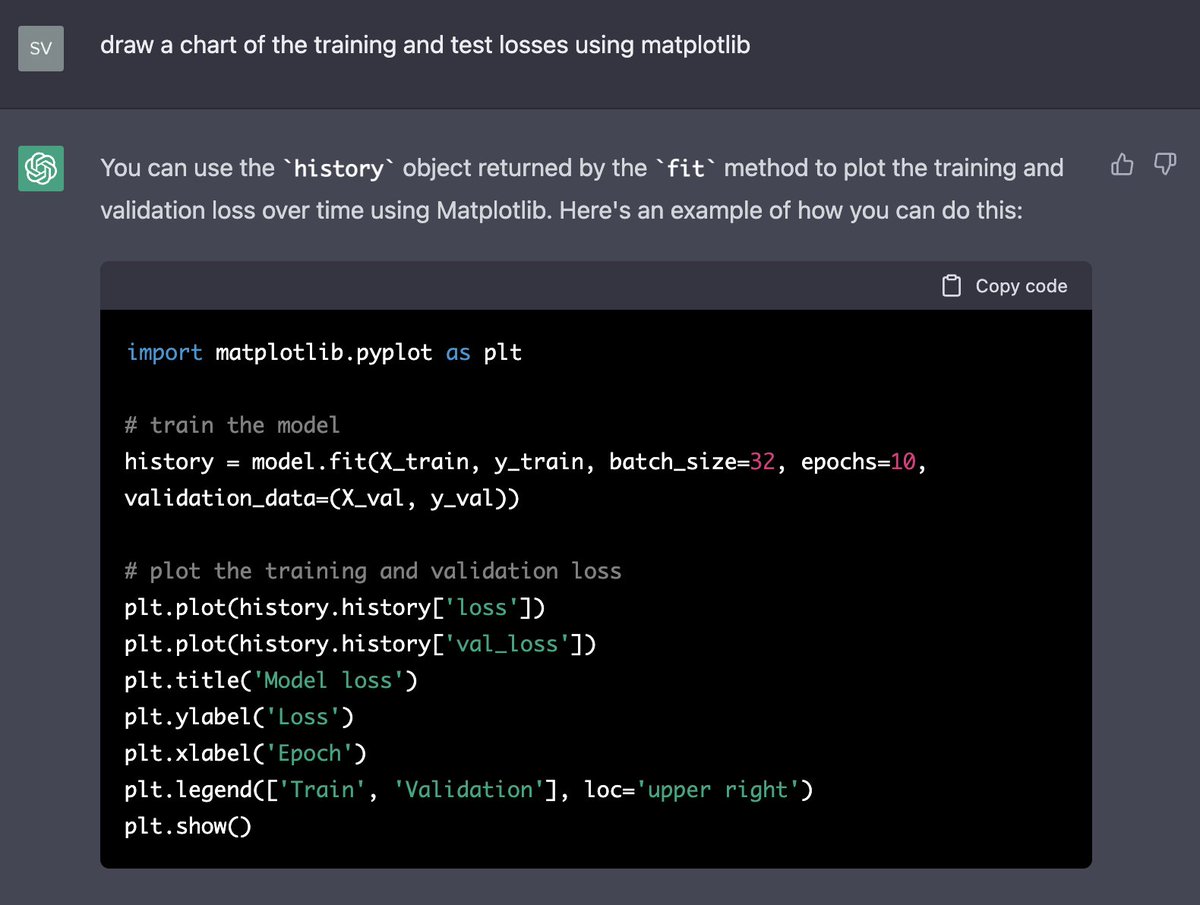 Open this if you want to see how ChatGPT built a Deep Learning model ...