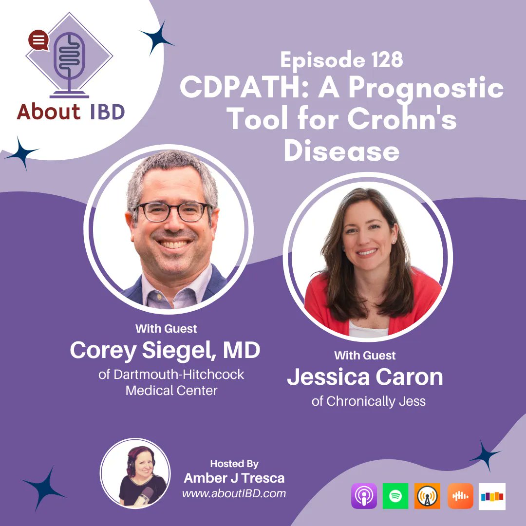 About IBD: Amber-Writer, Journalist, Podcast Host (@aboutibd) on Twitter photo 📣 The latest #AboutIBDPodcast covers a tool called CDPATH, which is available now for some people w/ #Crohns. It could help in deciding, for instance, about medications. <a href="/DrCoreySiegel/">Corey Siegel</a> and <a href="/ChronicallyJess/">ChronicallyJess</a> give the details on Ep 128! Listen or read here: bit.ly/AIBD128 📣 The latest #AboutIBDPodcast covers a tool called CDPATH, which is available now for some people w/ #Crohns. It could help in deciding, for instance, about medications. <a href="/DrCoreySiegel/">Corey Siegel</a> and <a href="/ChronicallyJess/">ChronicallyJess</a> give the details on Ep 128! Listen or read here: bit.ly/AIBD128