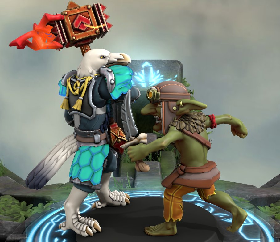mathloi93's tweet photo. @TavernSquadNFT 
Remember the goblin yesterday! He finally met an adventurer! The clash for survival begins ⚔️🔥.
Come and join us in this NFT gamification projet you won't regret it 
https://t.co/fMGX3WVCI3
#LFraid #CardanoCommunity #CardanoNFT
⬇️3D miniature fight test run 1 https://t.co/ZfnPxmNjSP