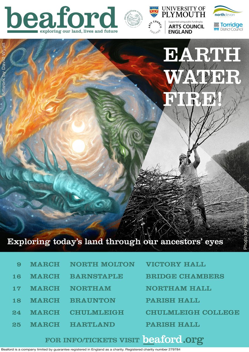 This Spring... Devon-based Storyteller @LisaSchneidau, with musician Emma Welton and filmmaker Matt Biggs, present a new contemporary storytelling show, directed by Paula Crutchlow, that connects us across the centuries.
beaford.org/events
#EarthWaterFire!
