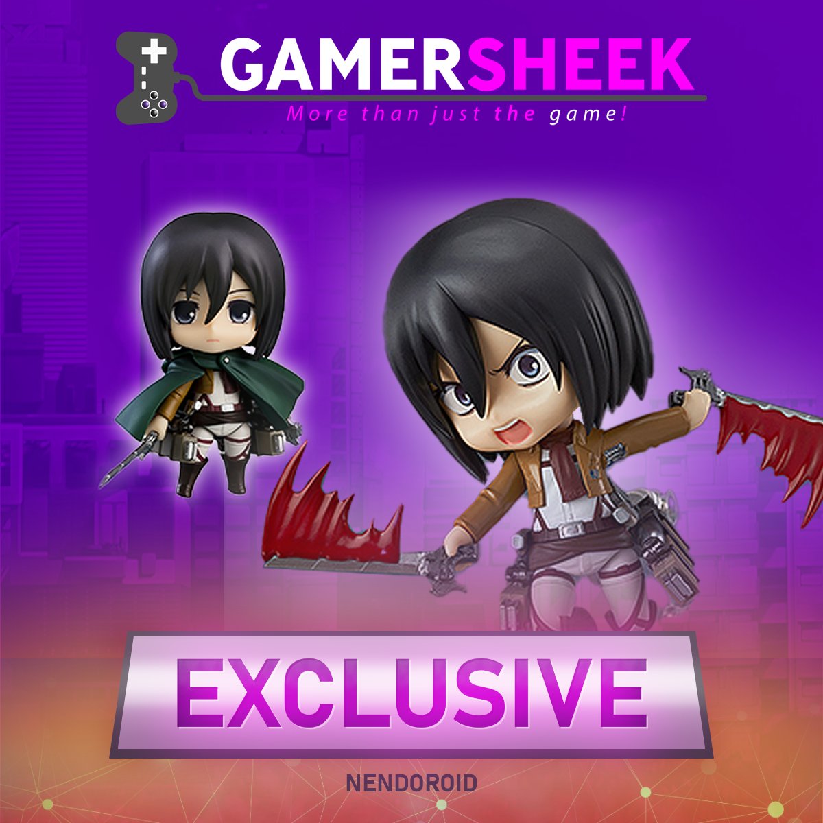 A Good Smile Company UK Partner Shop Exclusive and we are the ONLY UK Partner Shop, this is a Gamersheek Exclusive!

Nendoroid Mikasa Ackerman Survey Corps Ver!

rb.gy/nkf9hi

#AttackOnTitan #Nendoroid #goodsmile #mikasaackeran #EXCLUSIVE