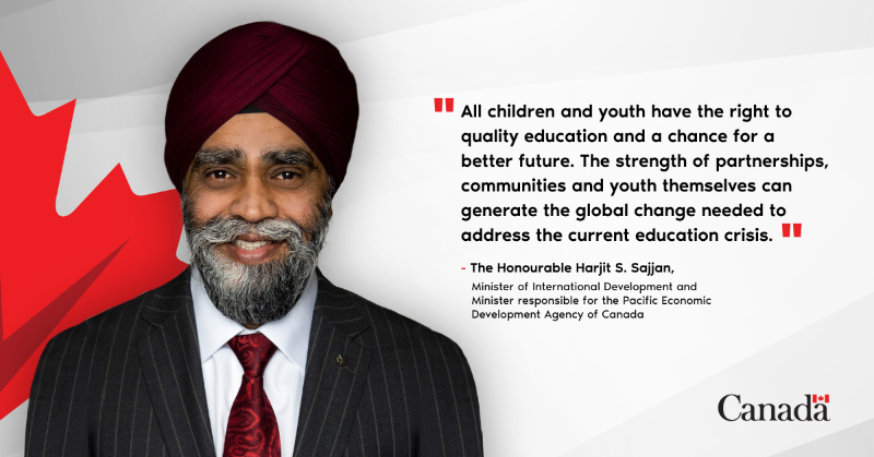 CanadaDev's tweet photo. Canada is investing in access to quality education for all so that no child is left behind. Our pledge to @EduCannotWait will help support millions of crisis-affected children, particularly girls and adolescent girls. #HLFC2023 #SDG4 #TogetherForLearning
Learn more ⬇️