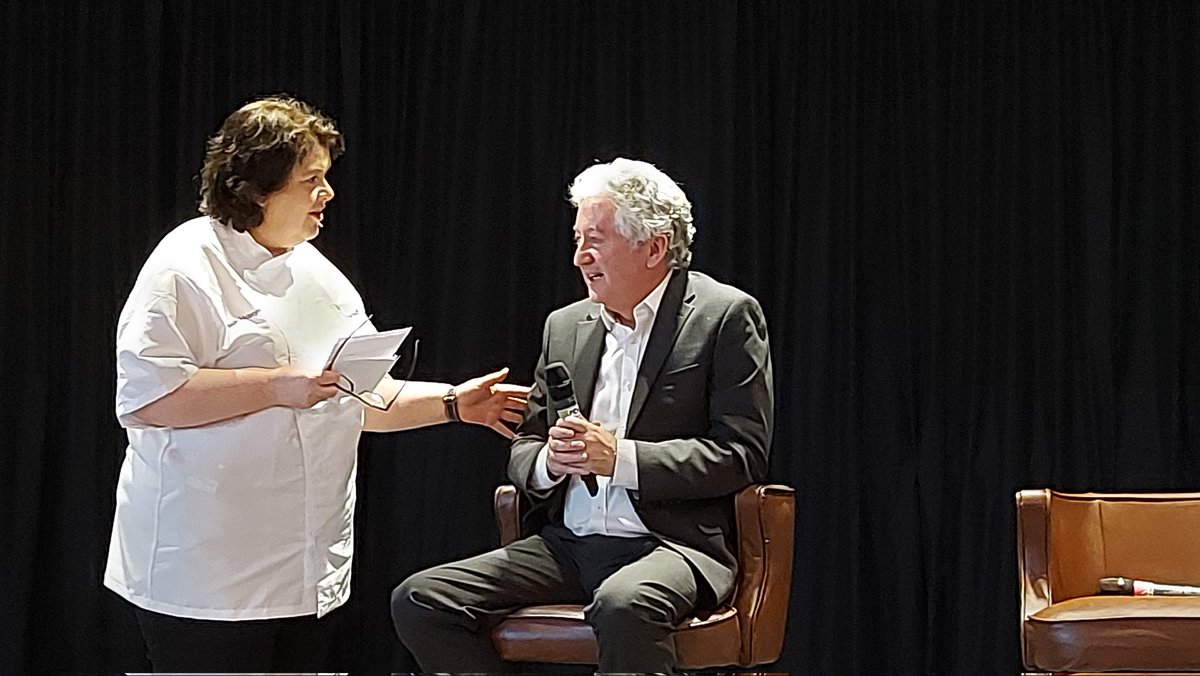 More chat over breakfast <a href="/johnmcgrillen1/">john mcgrillen</a> <a href="/NITouristBoard/">Tourism NI</a> Andrew Nethercott <a href="/Food_NI/">Food NI</a> <a href="/finnebrogue/">Finnebrogue</a> &amp; <a href="/paula_mcintyre/">Paula McIntyre MBE</a> keeping head chefs Jay <a href="/stormonthotel/">Stormont Hotel</a> and Kyle <a href="/europahotel/">Europa Hotel Belfast</a> in craic! Delicious <a href="/grantsbacon/">William Grant & Co. Ltd.</a> on sourdough with <a href="/clementseggs/">Clements Eggs</a>