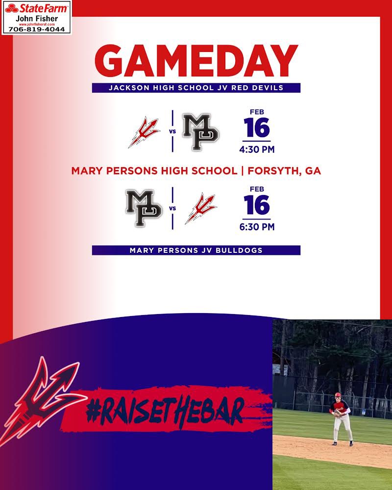 jhsreddevilbas1's tweet photo. Game Day. JV travels to Mary Persons for a DH beginning at 4:30. Come out and support. https://t.co/zOimOkNRc3