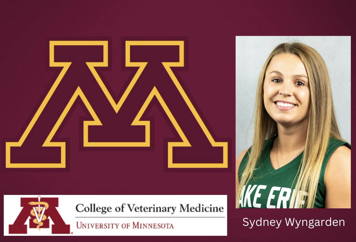 Lake Erie Storm Women's Basketball (@lakeeriewbb) on Twitter photo Congratulations to <a href="/sydwyngarden/">Sydney Wyngarden</a> on being accepted to veterinary school! <a href="/umnCVM/">UMN College Veterinary Medicine</a> is lucky to have such an amazing young lady! #RageOn #WeBelieve Congratulations to <a href="/sydwyngarden/">Sydney Wyngarden</a> on being accepted to veterinary school! <a href="/umnCVM/">UMN College Veterinary Medicine</a> is lucky to have such an amazing young lady! #RageOn #WeBelieve
