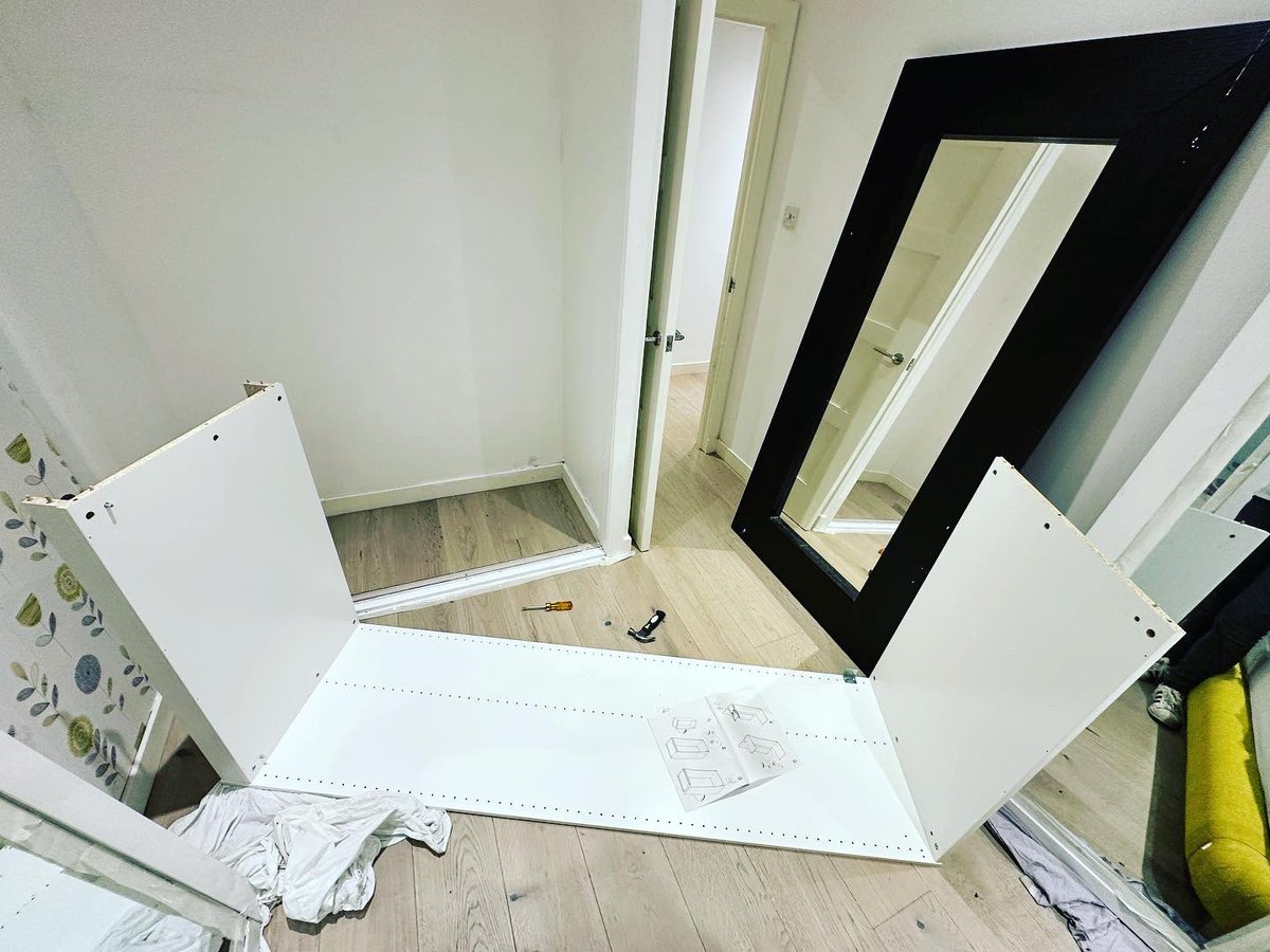 weevic18's tweet image. Phase one done!! They are build, they fit and they are level!!! Knew my years in the Lego Club would come in useful at some point! #flatpackfun #skills