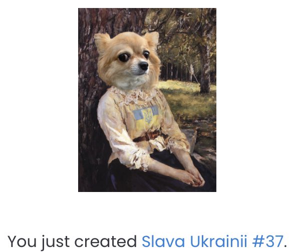 Just Listed!! #SlavaUkrainii_37, a 2023 #Chihuism version from a painting ’Girl in the sunlight’ (1888) by #ValentinSerov (1865-1911). Modelling: a cousin of Serov and my chihu Siri. #nfts #artwarrior  

Check out my new #nft! opensea.io/assets/ethereu… via @opensea @nftshelp_org