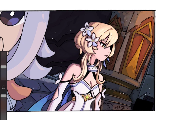 some panels from this lumine jeht comic I'm talking so much but seem to never finish,,,just some more or less finished things,,,, 