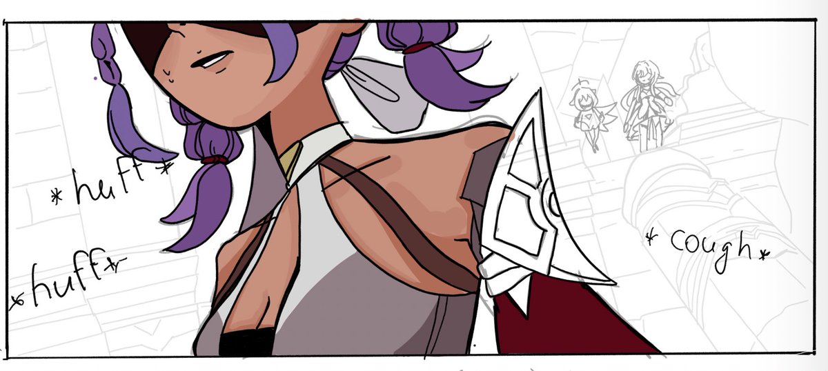 some panels from this lumine jeht comic I'm talking so much but seem to never finish,,,just some more or less finished things,,,,