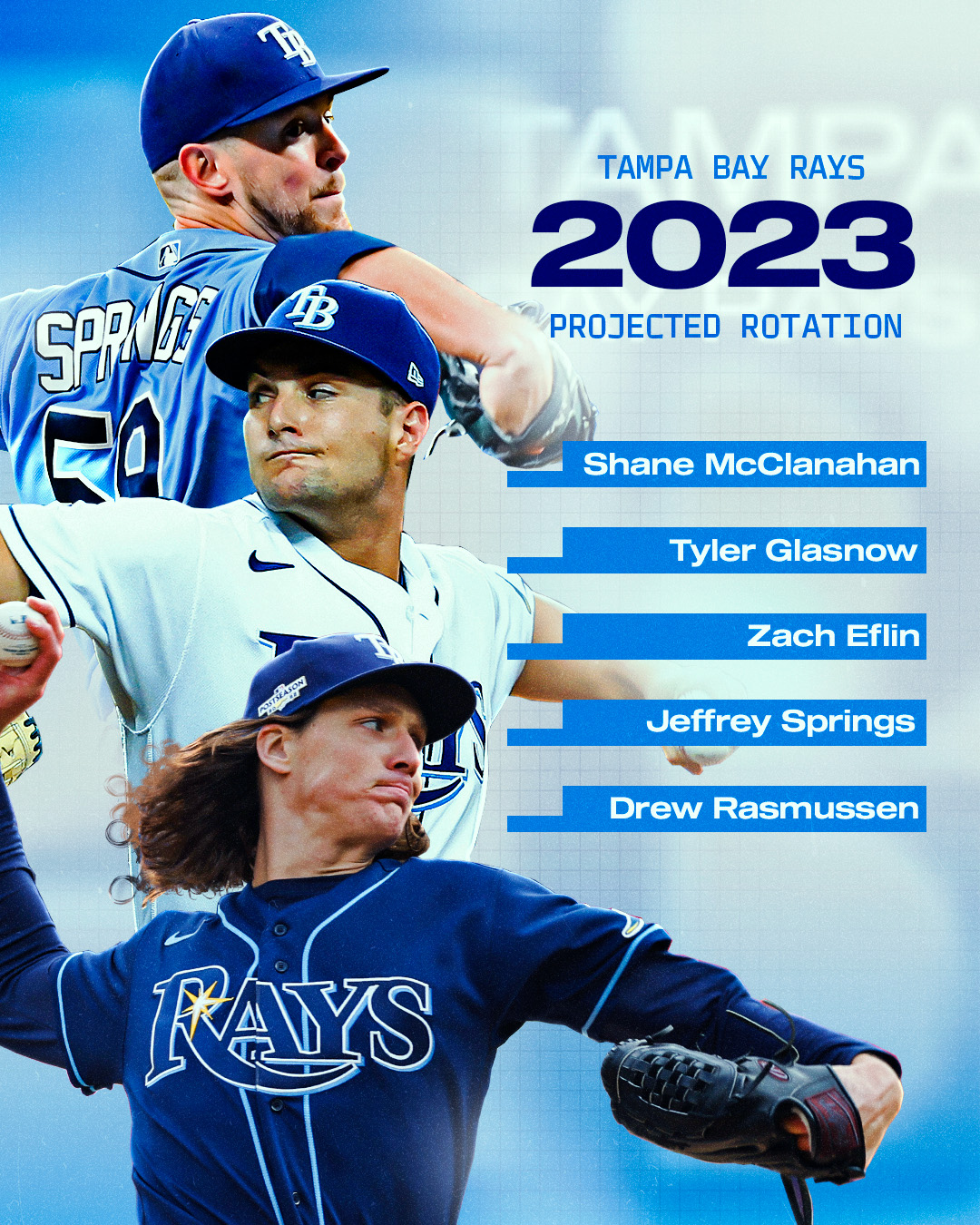 MLB on X: The Rays' rotation is looking nasty. 💥   / X