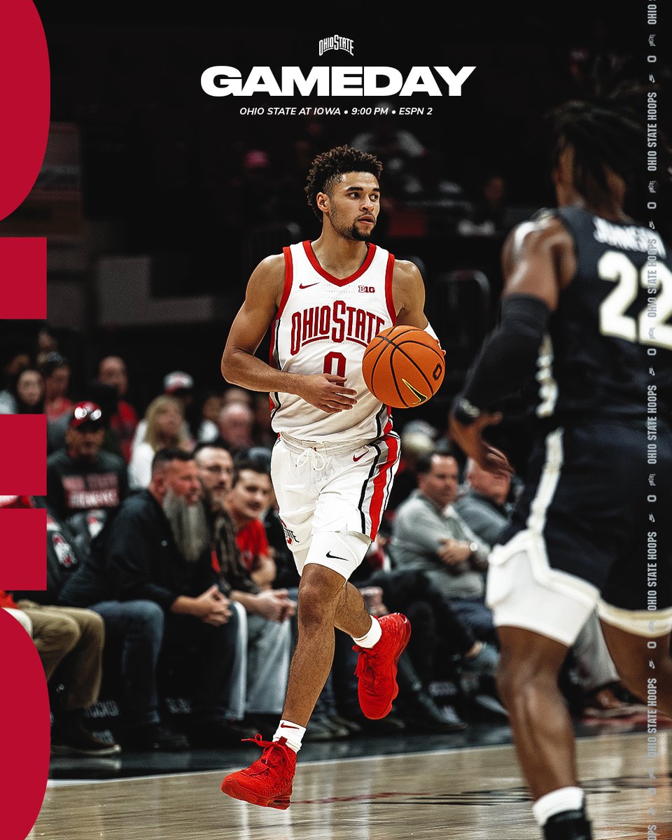 OhioStateHoops's tweet photo. 🆚 Iowa
⏰ 9 PM ET
📍 Carver-Hawkeye Arena
📺 ESPN 2

#GoBucks https://t.co/96z8CJ5ndc