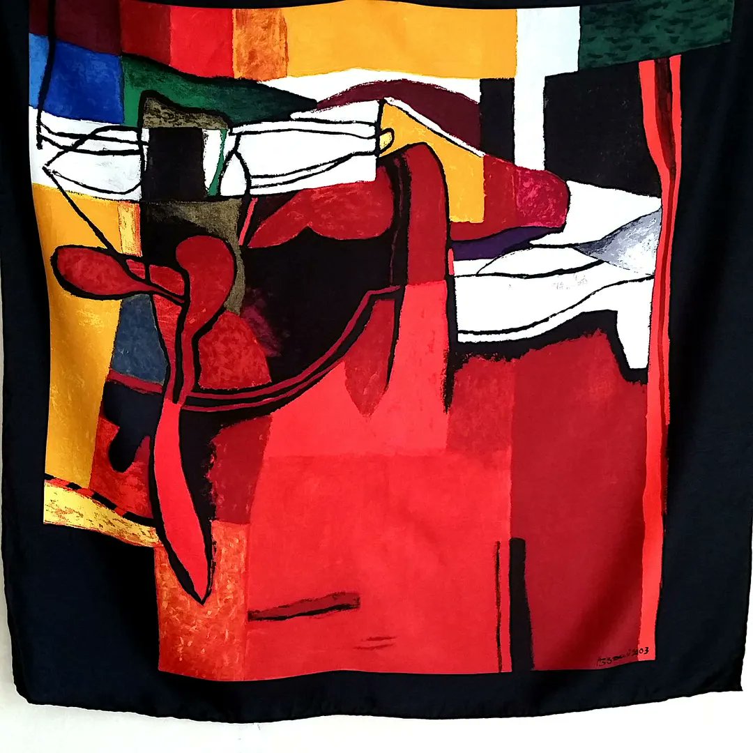 PumpjackP's tweet image. Rare Dia Azzawi Silk Scarf by Middle Eastern Contemporary Abstract Artist - Etsy France buff.ly/40RFWDA #PumpjackPiddlewick
 #vintage
 #antiques
 #etsyvintage
 #quality
 #uniquegifts
 #originalgift
 #sustainable
 #OOAK
 #unusual
 #giftforher
#abstractart