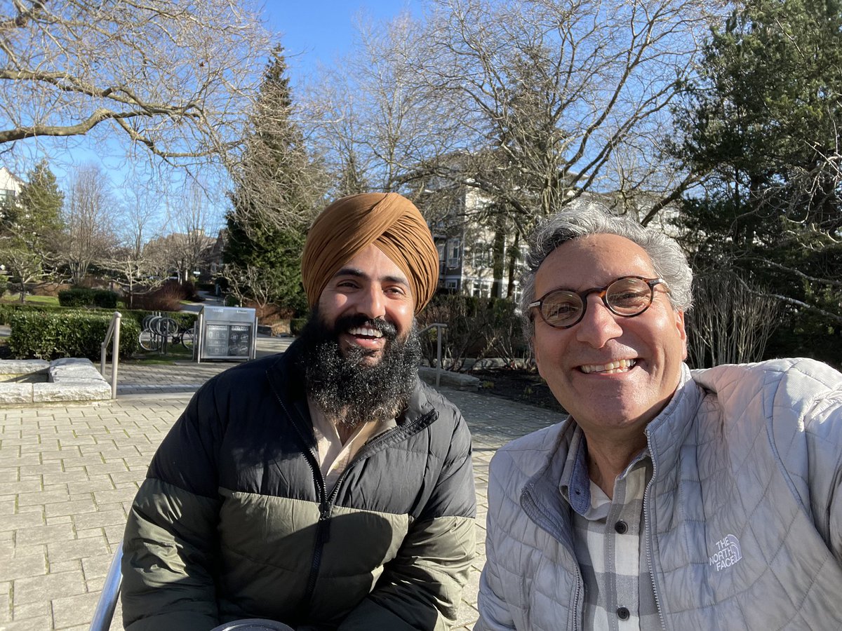 Having coffee outdoors in February with great colleagues such as @gurcharn_brar makes working @ubc special @ubcforestry @ubcLFS