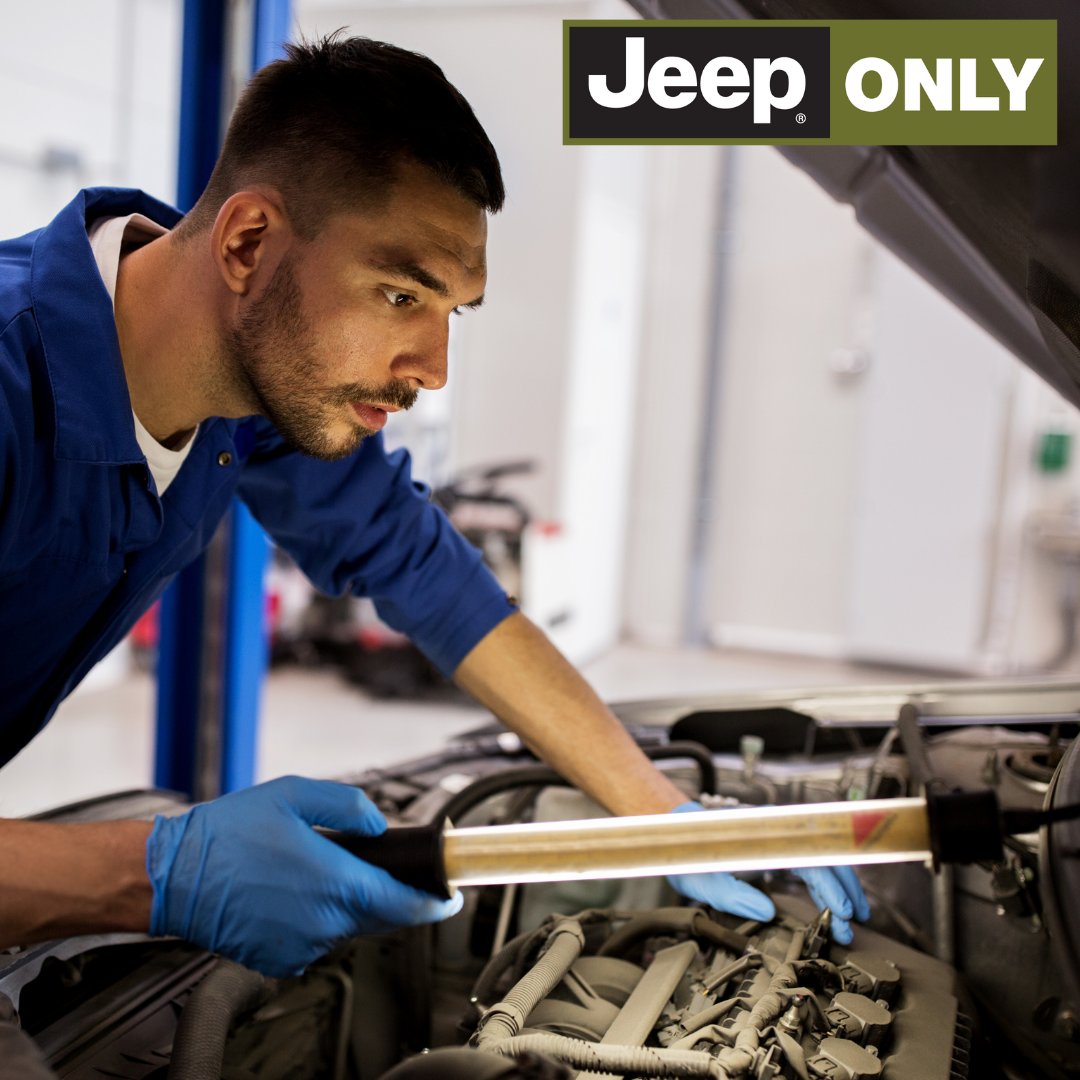 Take care of your #Jeep with routine maintenance appointments. Visit the link below to schedule yours today.

bit.ly/3CY2t7j

#jeepservice #routinemaintenance #carmaintenance #jeeponly