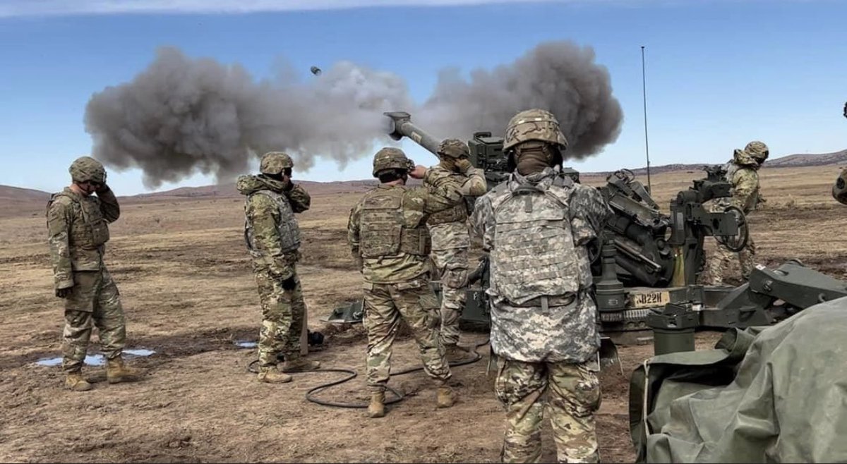 USArmyFortSill's tweet photo. What’s the sound of Artillery?
💥
#kingofbattle https://t.co/1M58mlfKKk