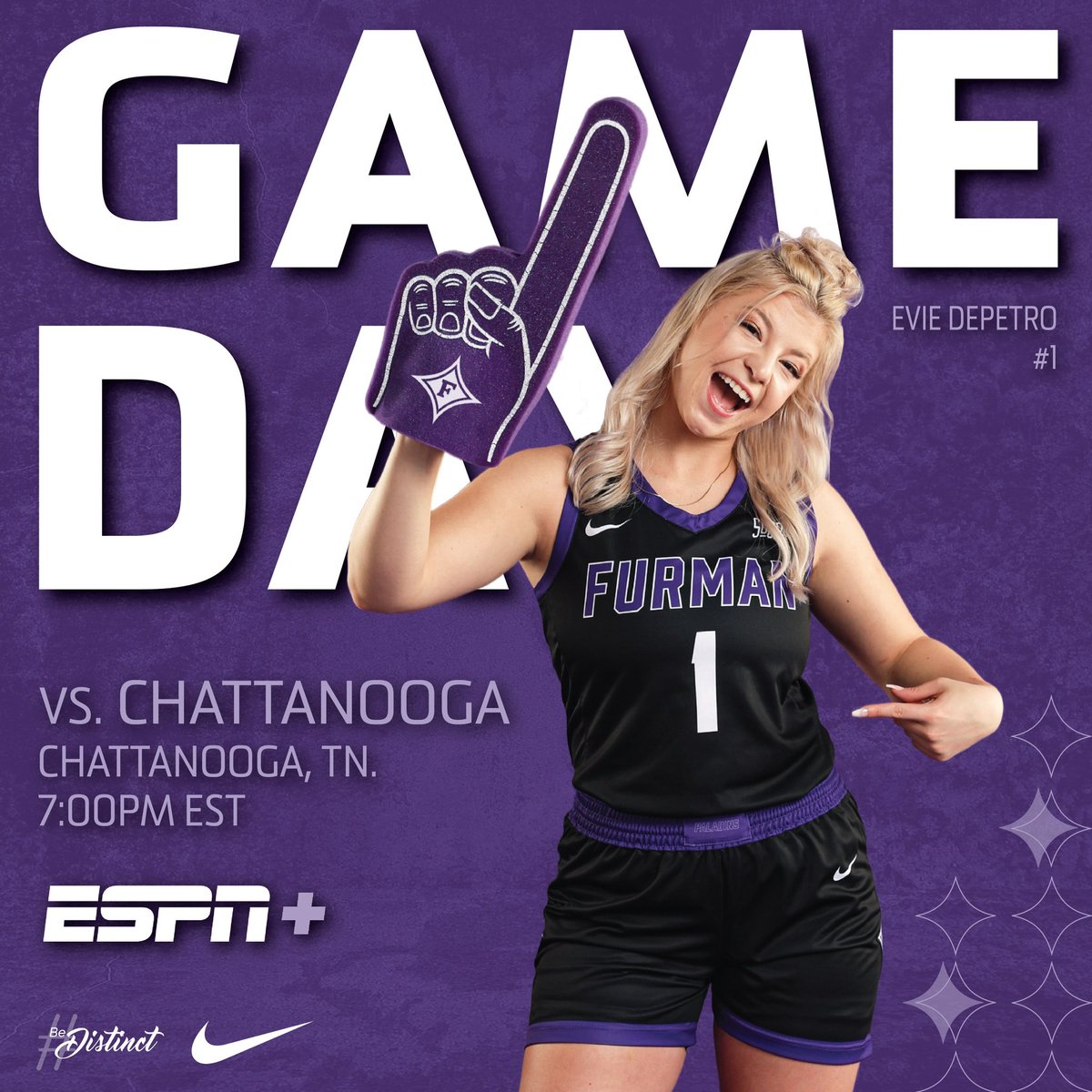 JackieCarson22's tweet image. It’s GAME DAY in Chattanooga! Another opportunity to show why we are DISTINCT. Keep fighting Dins. The best is yet to come. 💜 #GoDins #BeDISTINCT