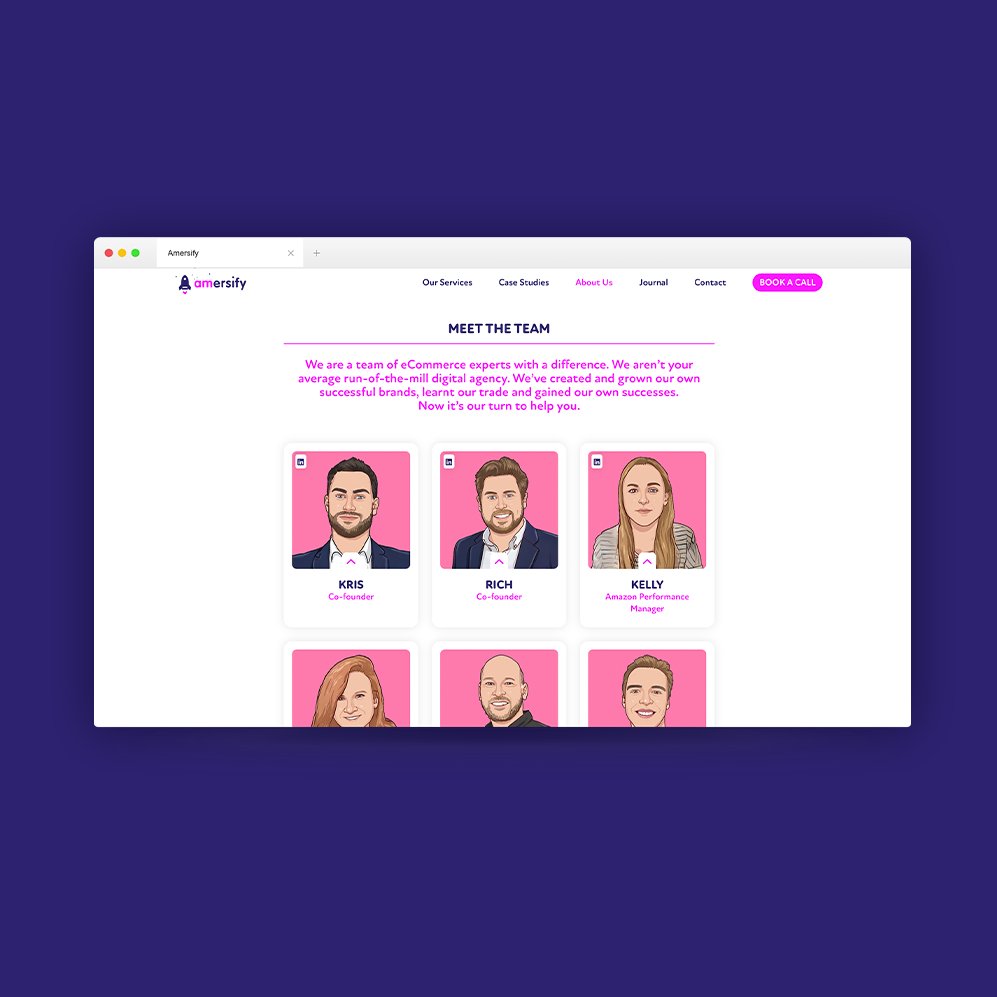 BrandtasticUK's tweet photo. We are really pleased to share our new website and brand refresh for eCommerce and Digital Marketing specialists Amersify. 
https://t.co/EdEIOclHTA https://t.co/Wt5i7JuZ4K