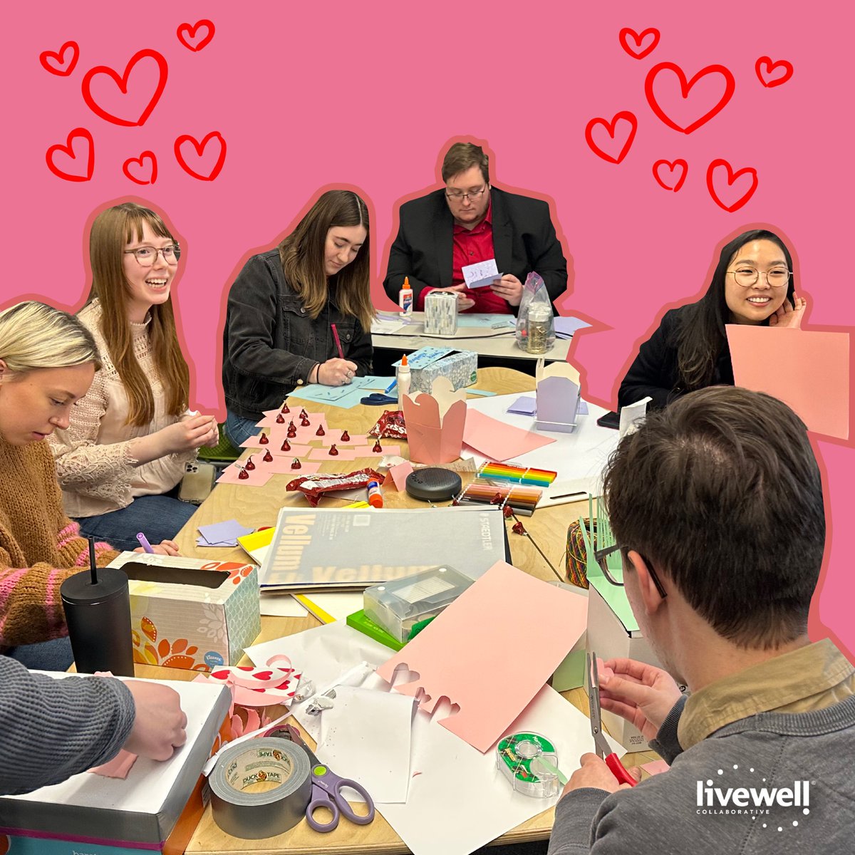 LiveWell_Collab's tweet photo. The Live Well team got together to exchange treats. We hope everyone had a good Valentines Day!
#livewell #livewellcollaborative https://t.co/iAC8nfMWPD