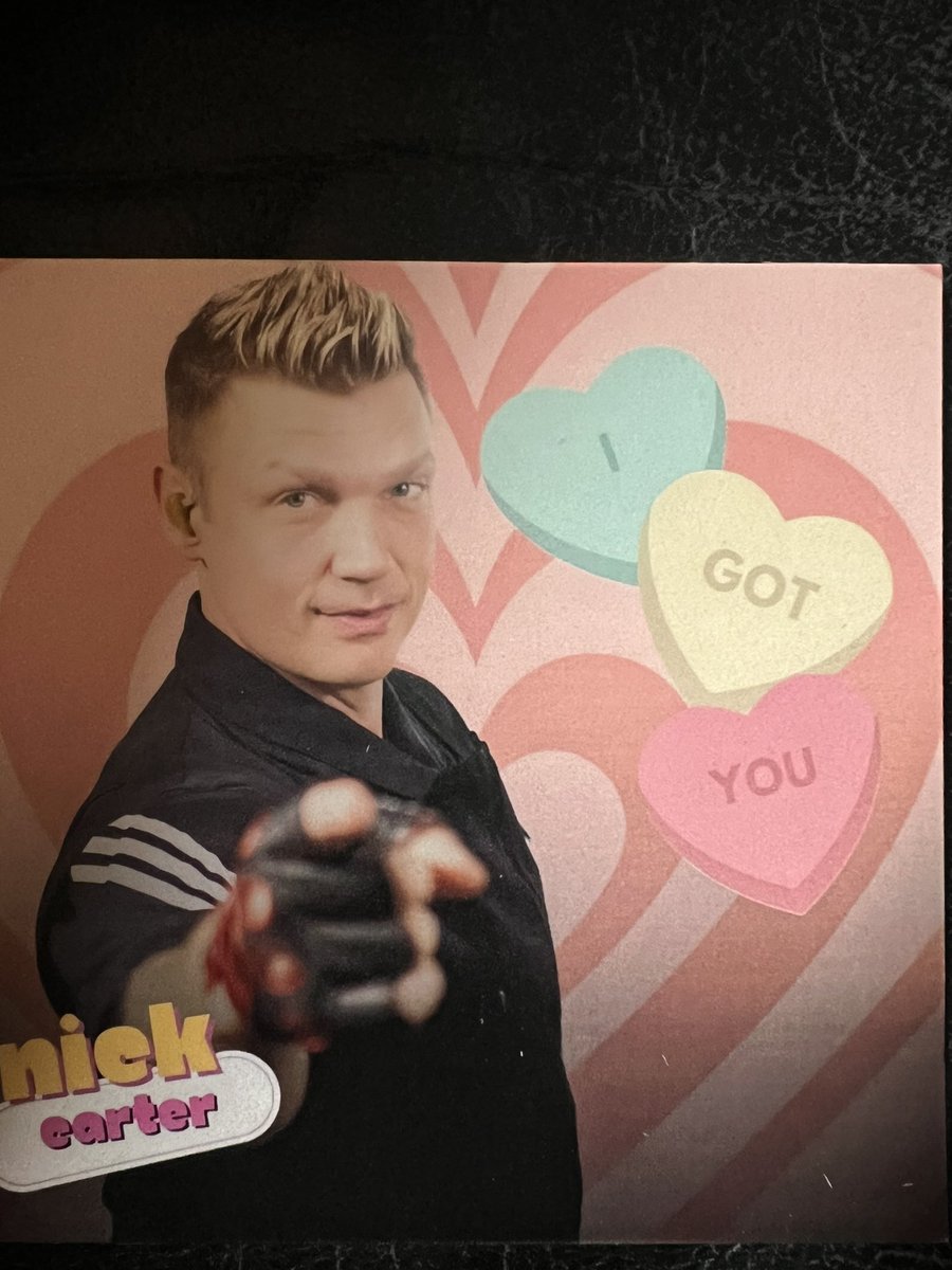 Goofy322Tracey's tweet photo. @IWillB4EvrRebel @nickcarter Got mine https://t.co/mneHRaNMvn