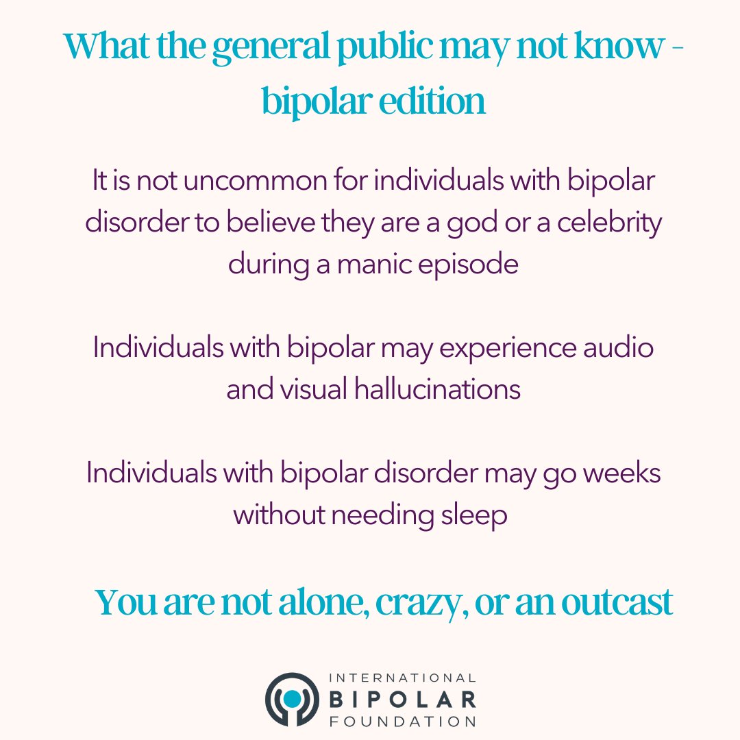 Bipolar Disorder is a very complex condition. Your experiences are valid 💚