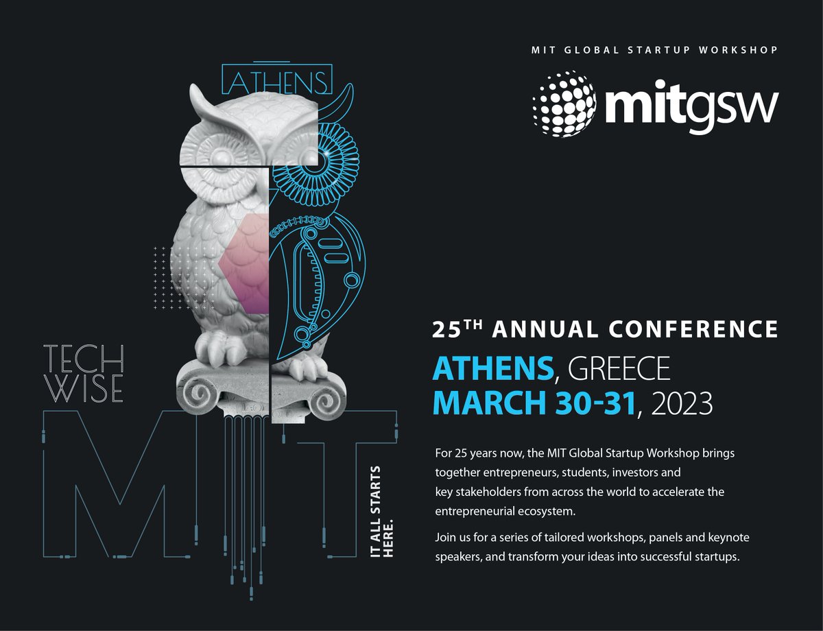 Join the global tech community at  <a href="/MITGSW/">MIT GSW</a> in Athens! Support our crowdfunding campaign at loom.ly/vF7sS6c and shape the future of emerging technologies. #MITGSW2023 #Athens #technology #startups
