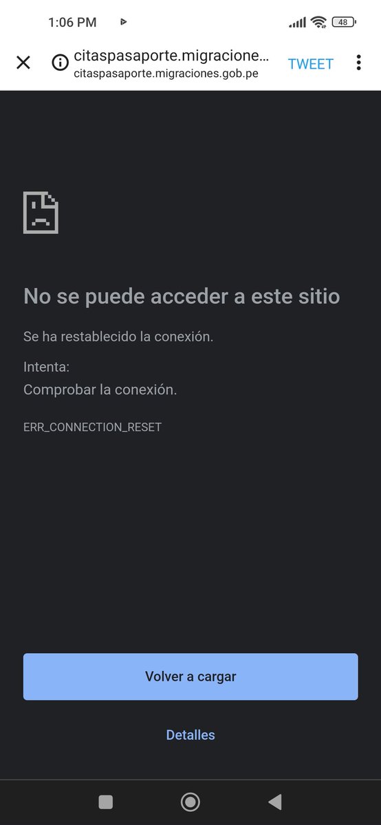 Rachelms35's tweet photo. @MigracionesPe @juanmigueljugo Señores, llevo más de una semana sin poder entrar a la página, lo intente desde mi cel, laptop, con otras personas y nada, me podrían decir que está pasando???? https://t.co/lMBExGPACl