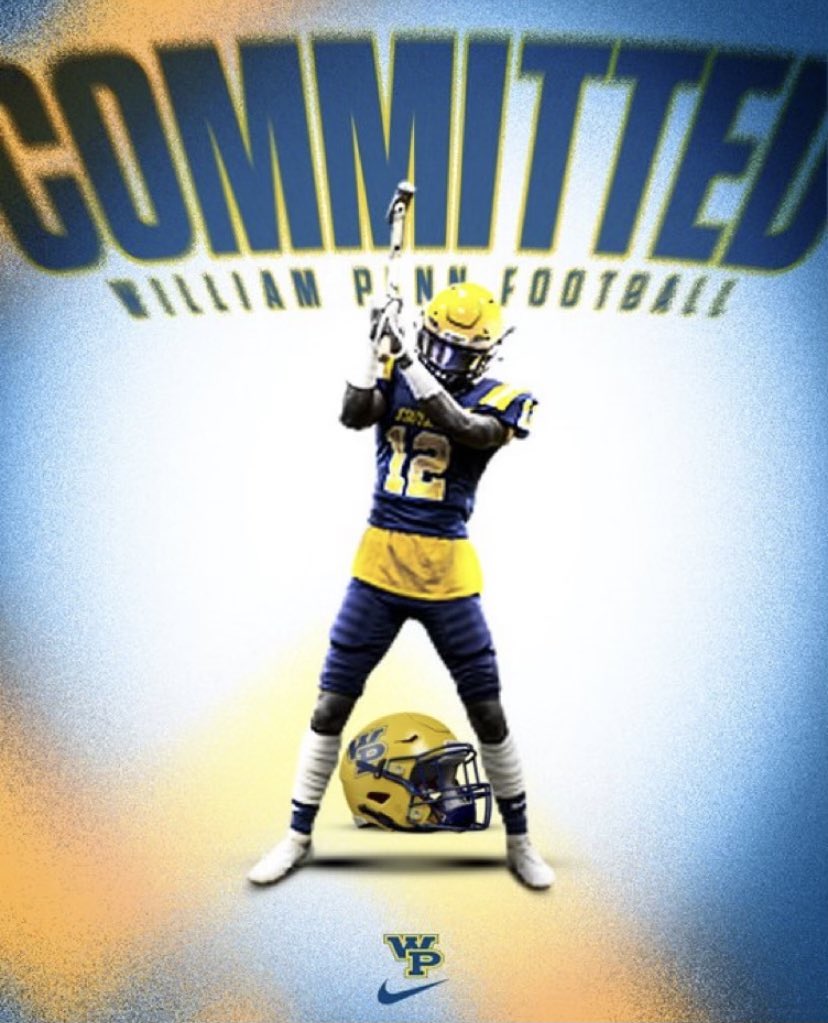 I’m excited to announce my commitment to <a href="/WPU_Football/">𝙒𝙞𝙡𝙡𝙞𝙖𝙢 𝙋𝙚𝙣𝙣 𝙁𝙤𝙤𝙩𝙗𝙖𝙡𝙡</a>! Thank you <a href="/NoahSMayer/">Noah Mayer</a> <a href="/CoachBenavidez/">𝗠𝗮𝗿𝗰 𝗕𝗲𝗻𝗮𝘃𝗶𝗱𝗲𝘇</a>  and <a href="/CoachJ_Barnett/">Jared Barnett</a> <a href="/EBRUNJR/">Ernst Brun Jr</a> <a href="/CoachColeman46/">Niki Coleman</a>