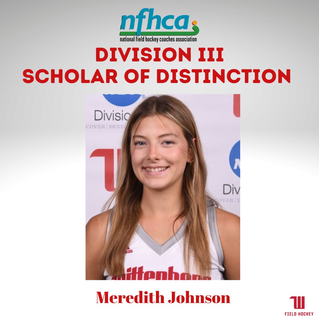 witt_fh's tweet image. Congratulations to Meredith Johnson on being named a NFHCA Scholar of Distinction  for her 4th year!! #TigerUp
